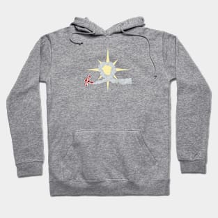 Stunt Plane Loop Around Sun Hoodie